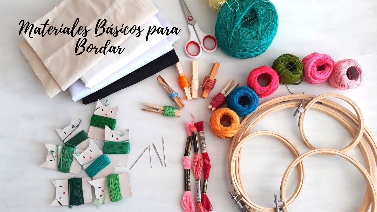 BORDATUTORIAL: MATERIALES BÁSICOS PARA BORDAR.