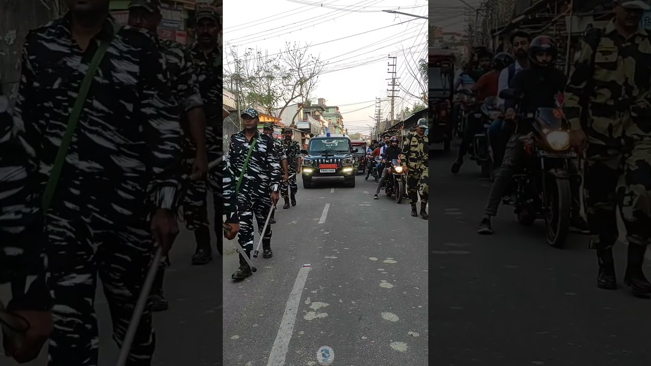 On election duty road march time Central Reserve Police force#upsc#ias#crpf#motivation#status#dmr