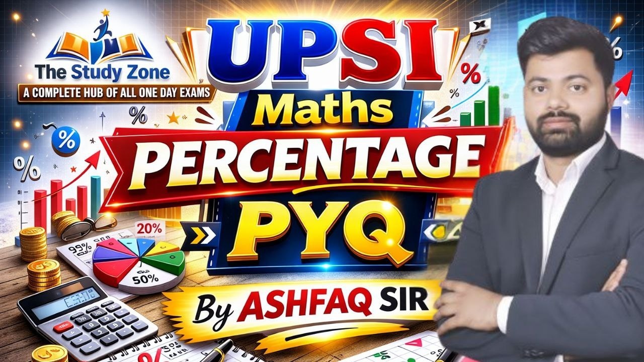 UPSI Maths: Percentage PYQ by Ashfaq Sir