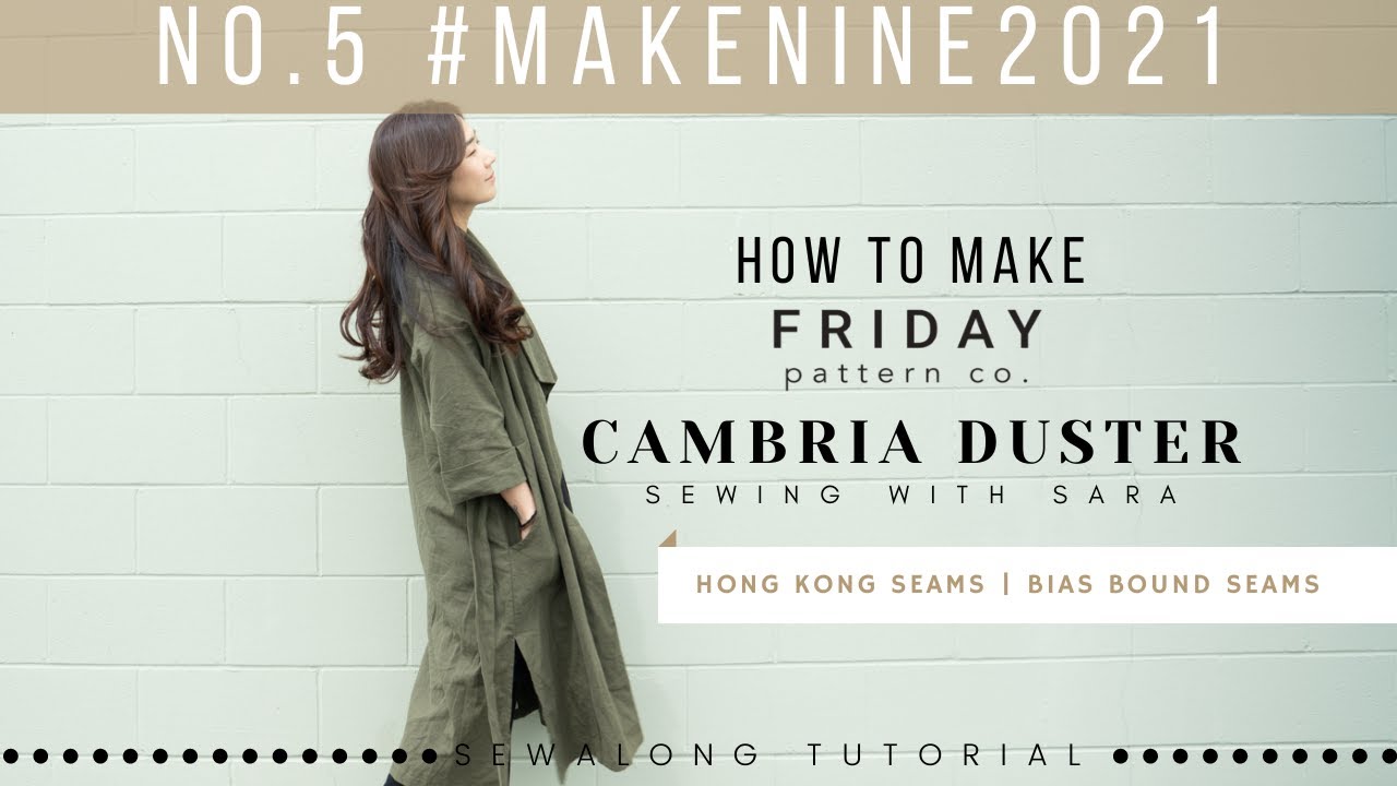 Cambria Duster from Friday Pattern Co. | Sew Along Tutorial from Sewing Therapy