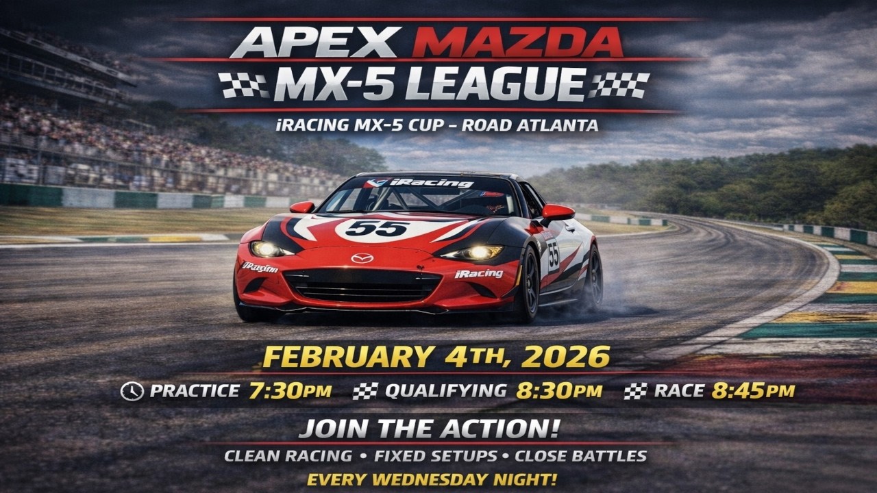 Apex MX-5 Cup | Road Atlanta | iRacing