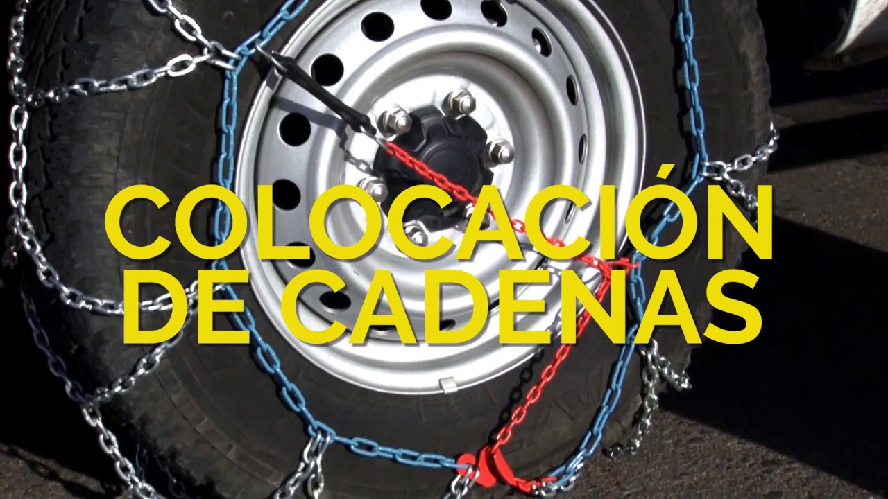 Tutorial para colocar cadenas para hielo y nieve