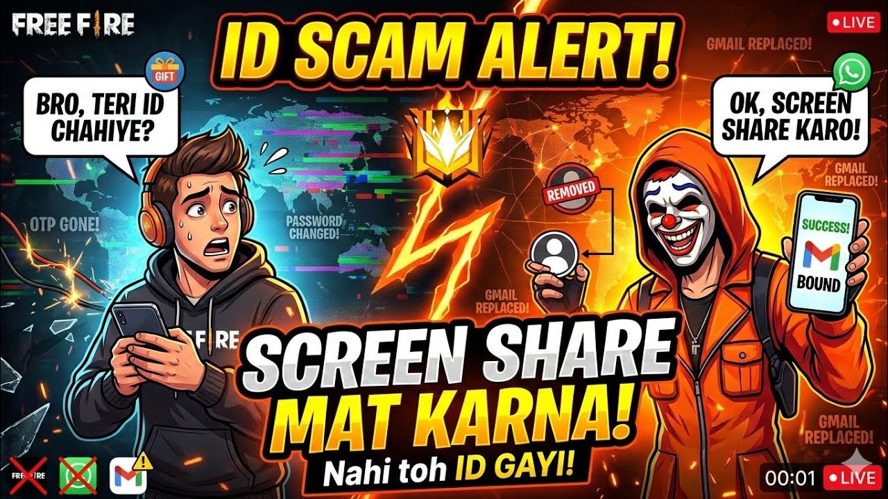 Free Fire ID Scam Alert 2026 😱 | Free Fire ID Hack New Trick 2026 ⚠️ | Free Fire Live Hack Exposed