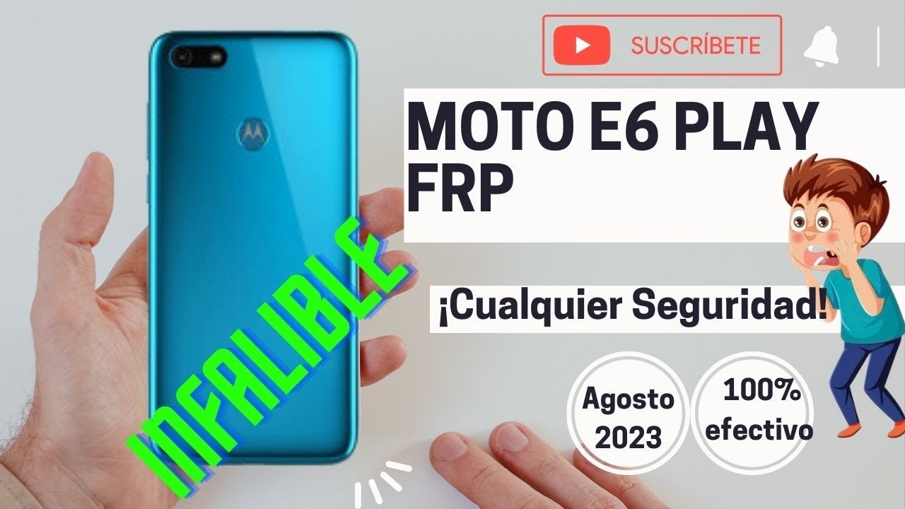 Como eliminar la cuenta de google del moto e6 play CUALQUIER SEGURIDAD, método INFALIBLE agosto 2023