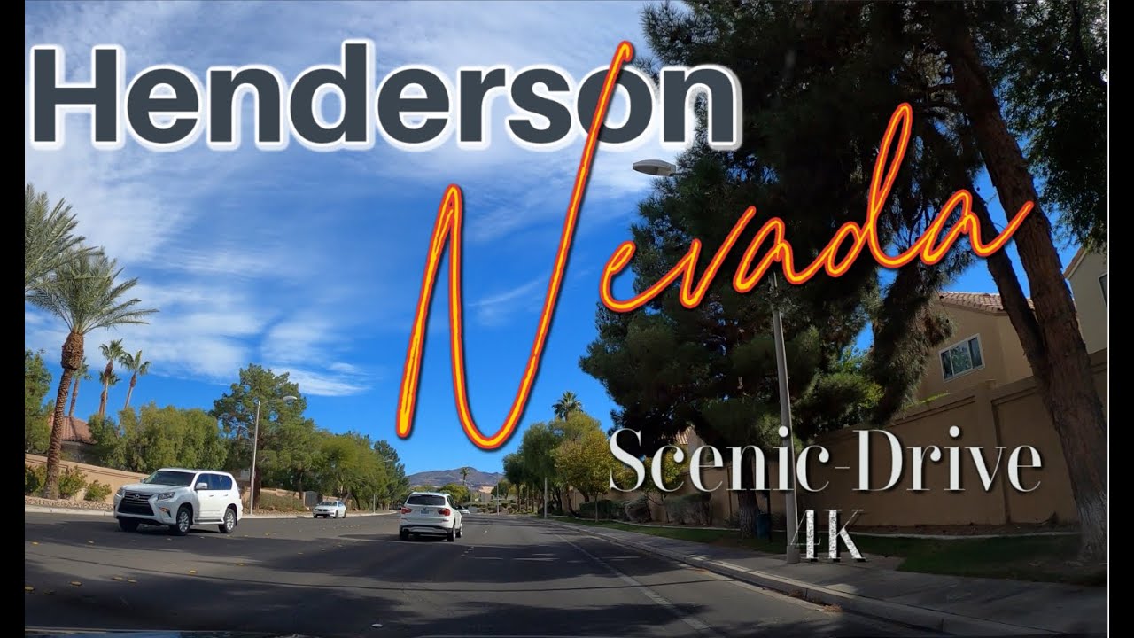 Driving in Las Vegas | Henderson Nevada Scenic Tour | Music 4K