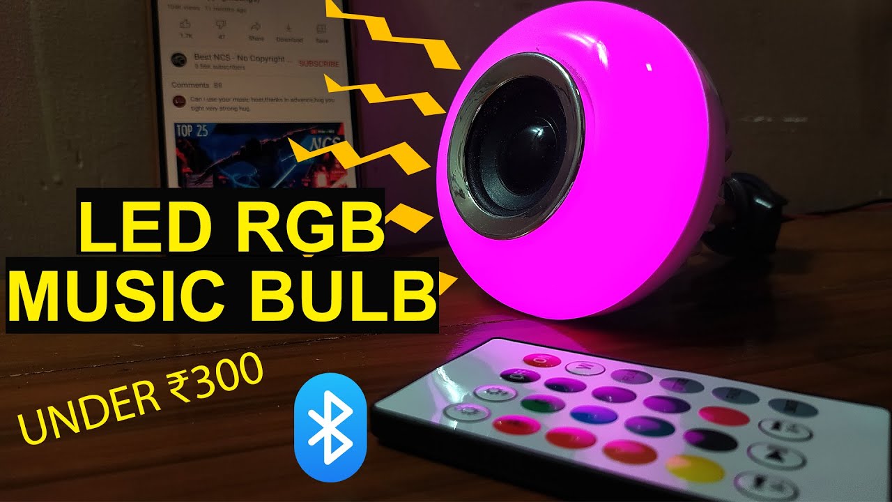Светодиодная RGB-музыкальная лампа с Bluetooth-динамиком | Светодиодная RGB-музыкальная лампа с п...