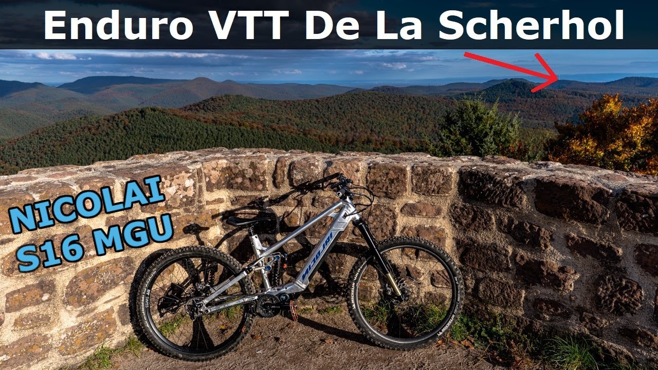 Nicolai S16 MGU auf den Enduro VTT De La Scherhol Trails