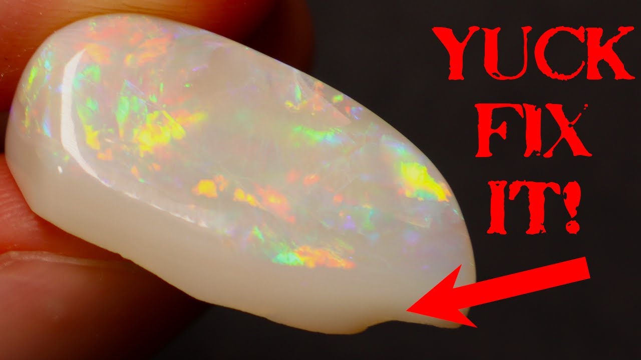 How To Finish Stone Backs Without Cabbing Machines. Dremel Or Sandpaper Method. Outback Opal Hunters