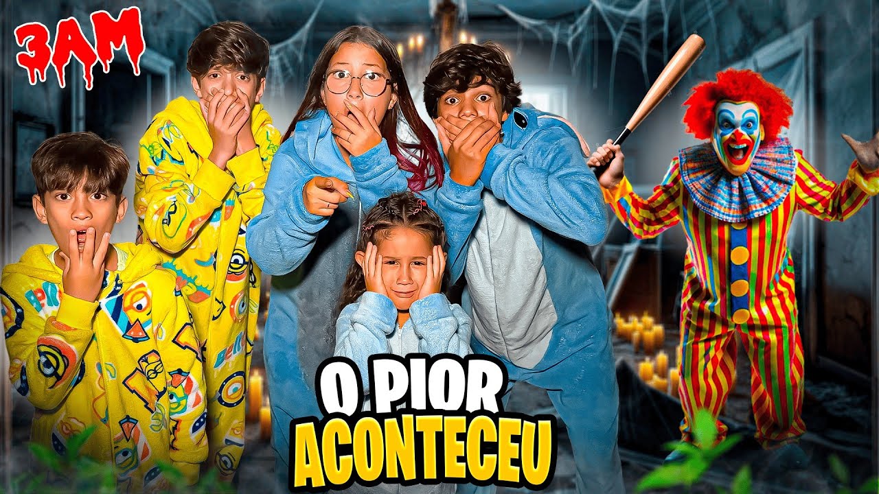 ERA PRA SER UMA NOITE DO PIJAMA MAS O PIOR ACONTECEU *o palhaço DARK web apareceu