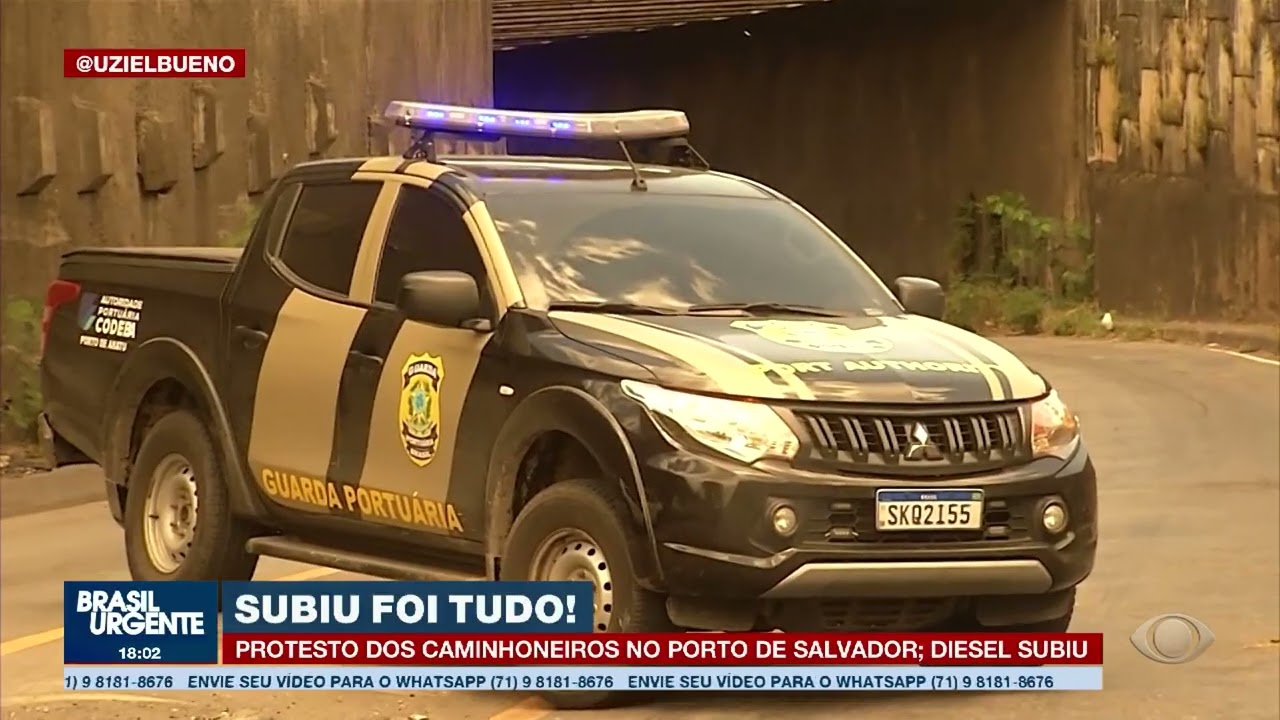 Protesto dos caminhoneiros no Porto de Salvador | Brasil Urgente