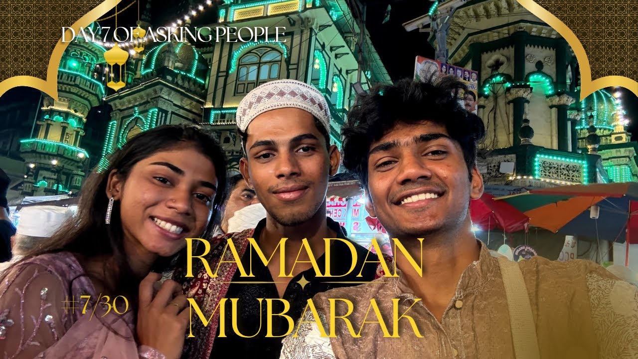Ramadan Mubarak 🌙 7/30 fo asking people for Iftaar in Mohammed Ali road 🫶♥️