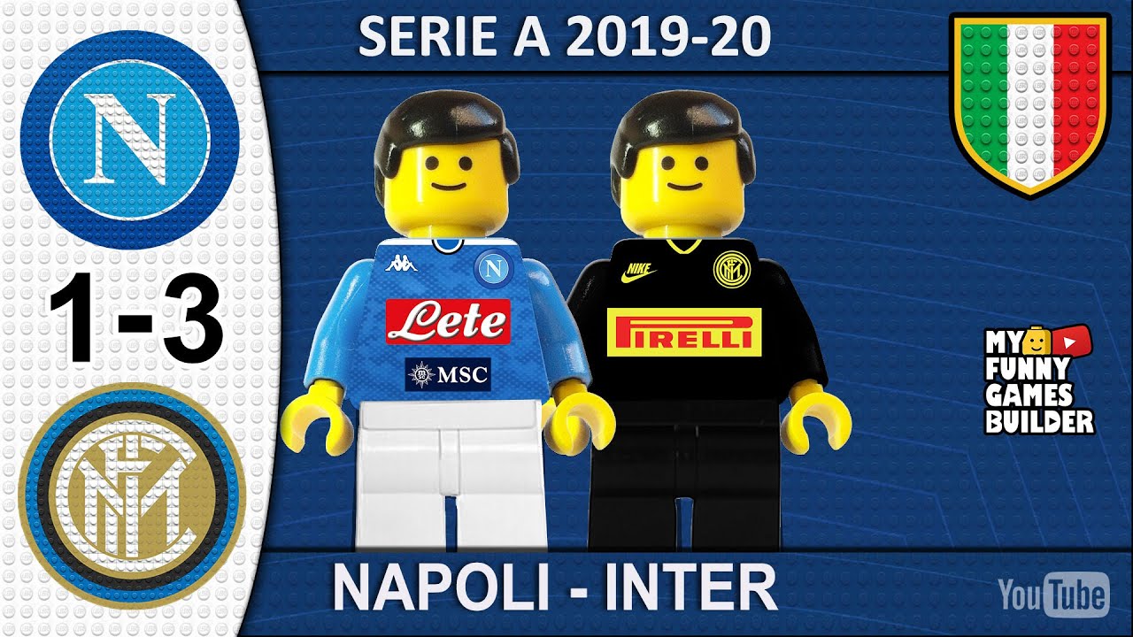Napoli Inter 1-3 • Serie A 2019/20 • Gol e Sintesi 06/01/2020 • All Goal Highlights Lego Football