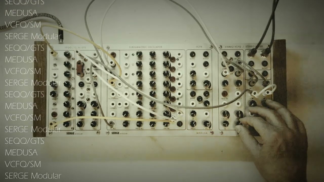 Serge Modular Synthesizer - MEDUSA in a small setup