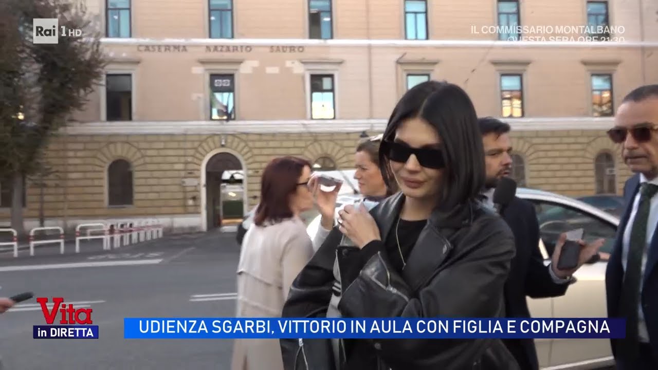 Vittorio Sgarbi in aula con Evelina per l'amministratore di sostegno - Vita in diretta 28/10/2025