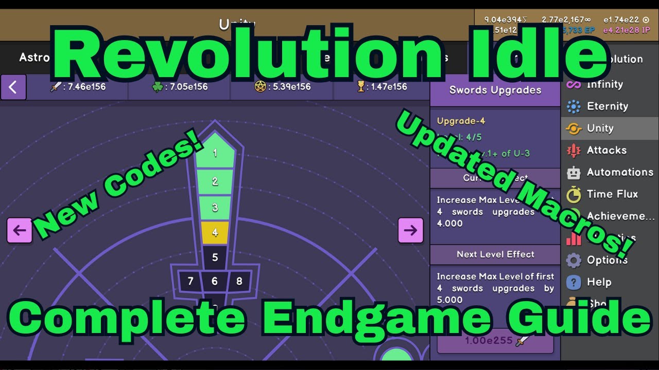 Revolution Idle - Complete Engame Guide