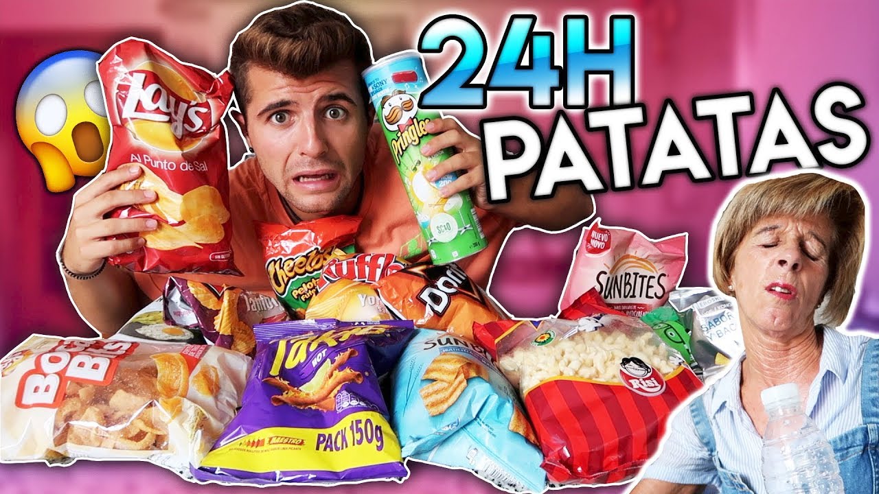 24H COMIENDO PATATAS en BOLSA 😱 - @ibngarcia
