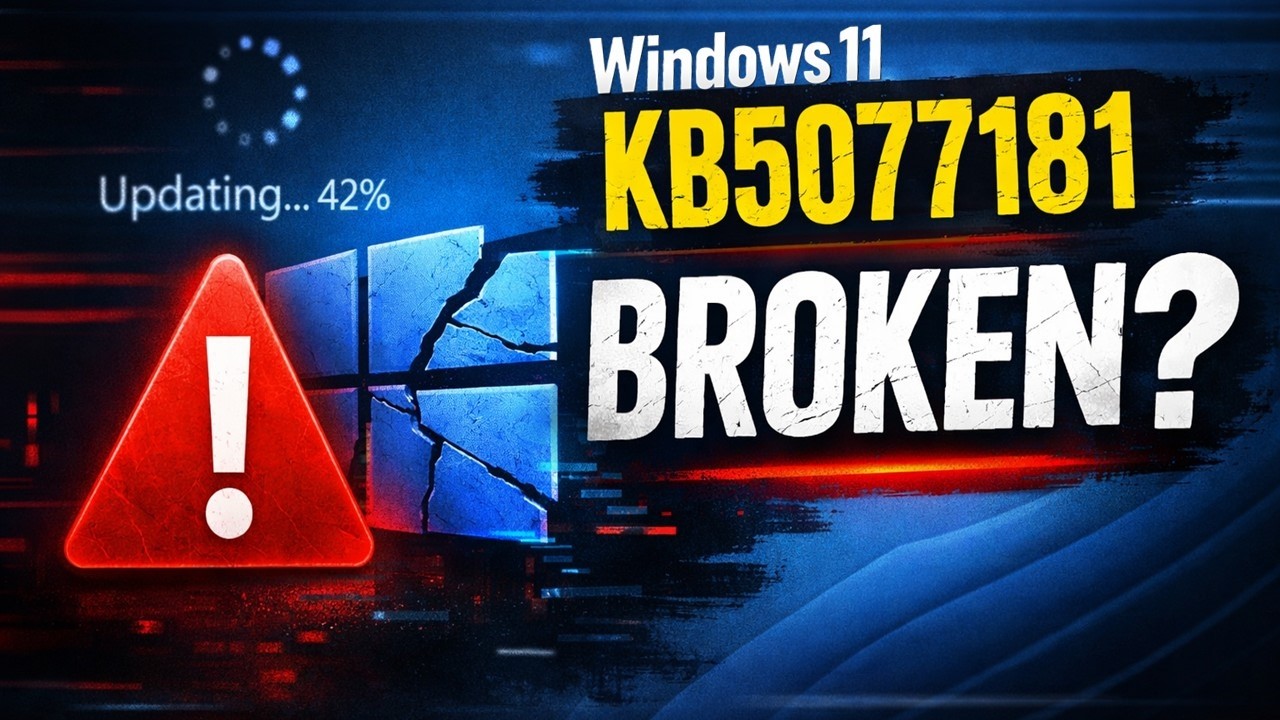 Пока не устанавливайте KB5077181! Проблемы с февральским обновлением Windows 11 2026 года.