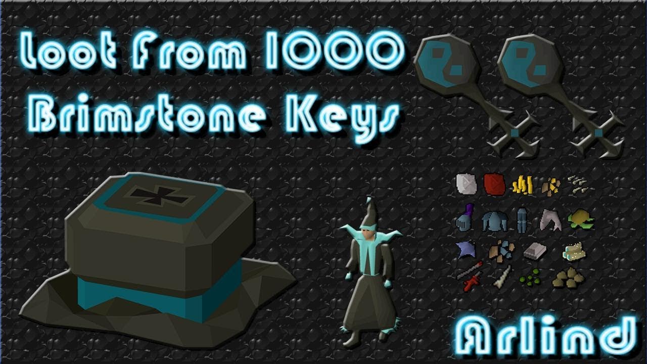 OSRS | Loot from 1000 Brimstone / Konar Keys | Maxed Ironman