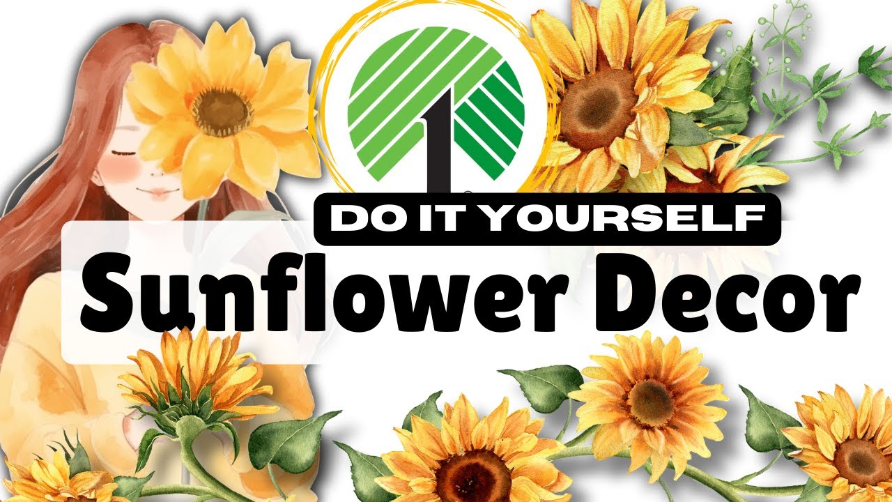 Декор для стен своими руками в виде подсолнуха от Dollar Tree и многое другое!