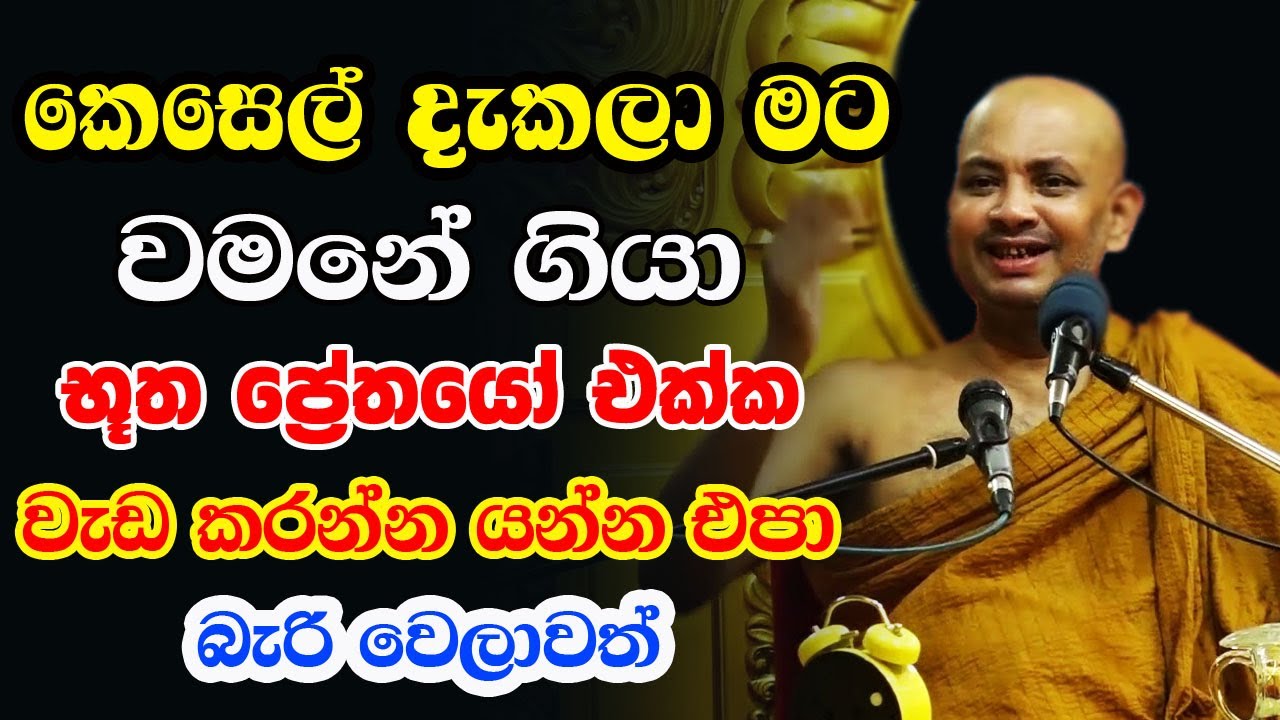 පලයන් බල්ලෝ යන්න කිව්වොත් මොකද වෙන්නේ ? නොඇසු වටිනා දේශනාවක් | Borelle Kovida Himi Bana | gamana