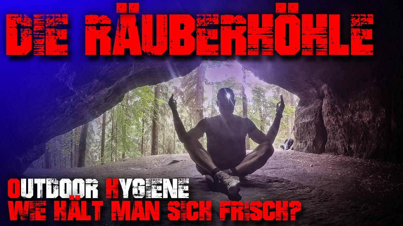 DIE RÄUBER HÖHLE - Outdoor Hygiene Waschen- Malerweg - Outdoor Trekking Survival Bushcraft