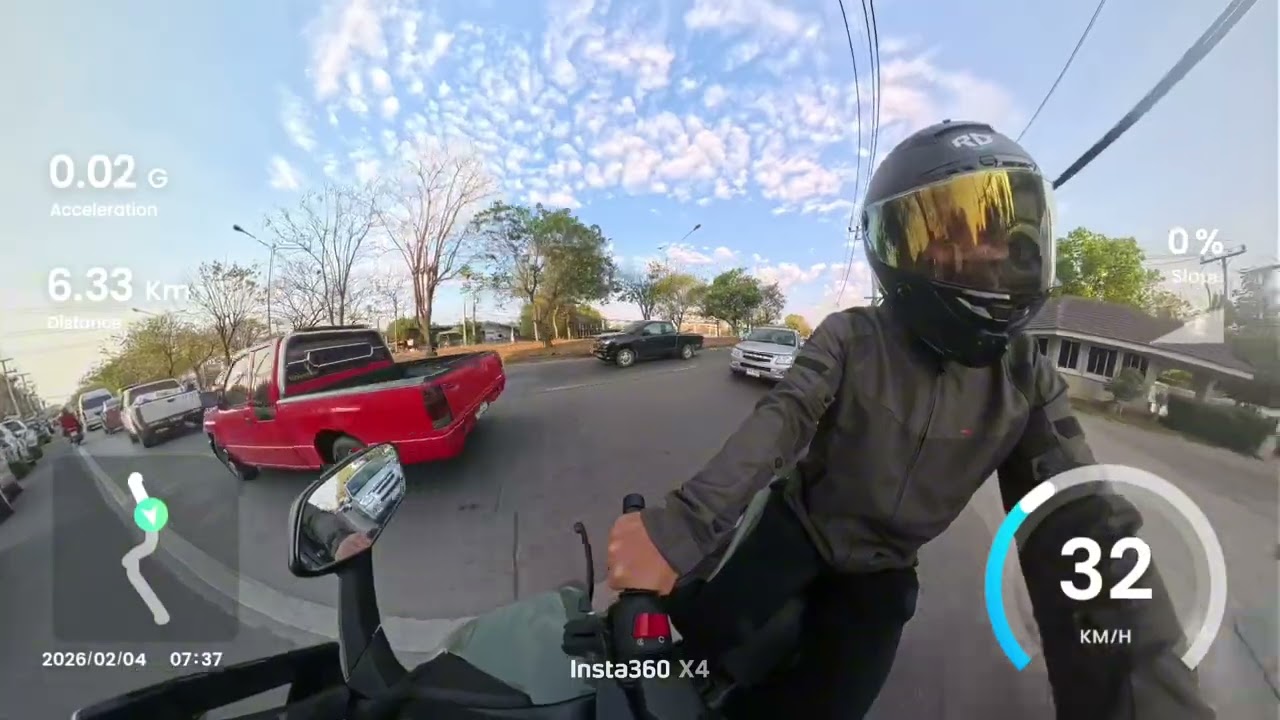 วันทำงาน บรรยากาศของโคราชยามเช้าจะเป็นอย่างไร กับรถคู่ใจ Forza350 