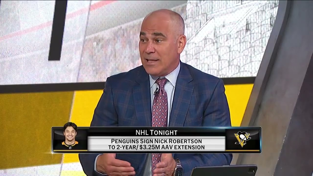 Nick Robertson signs 2-year contract with Penguins