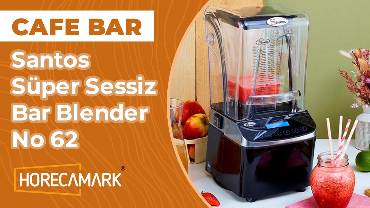 SANTOS NO 62 -  Süper Sessiz Gürültü Önleyici Kapaklı Bar Blender