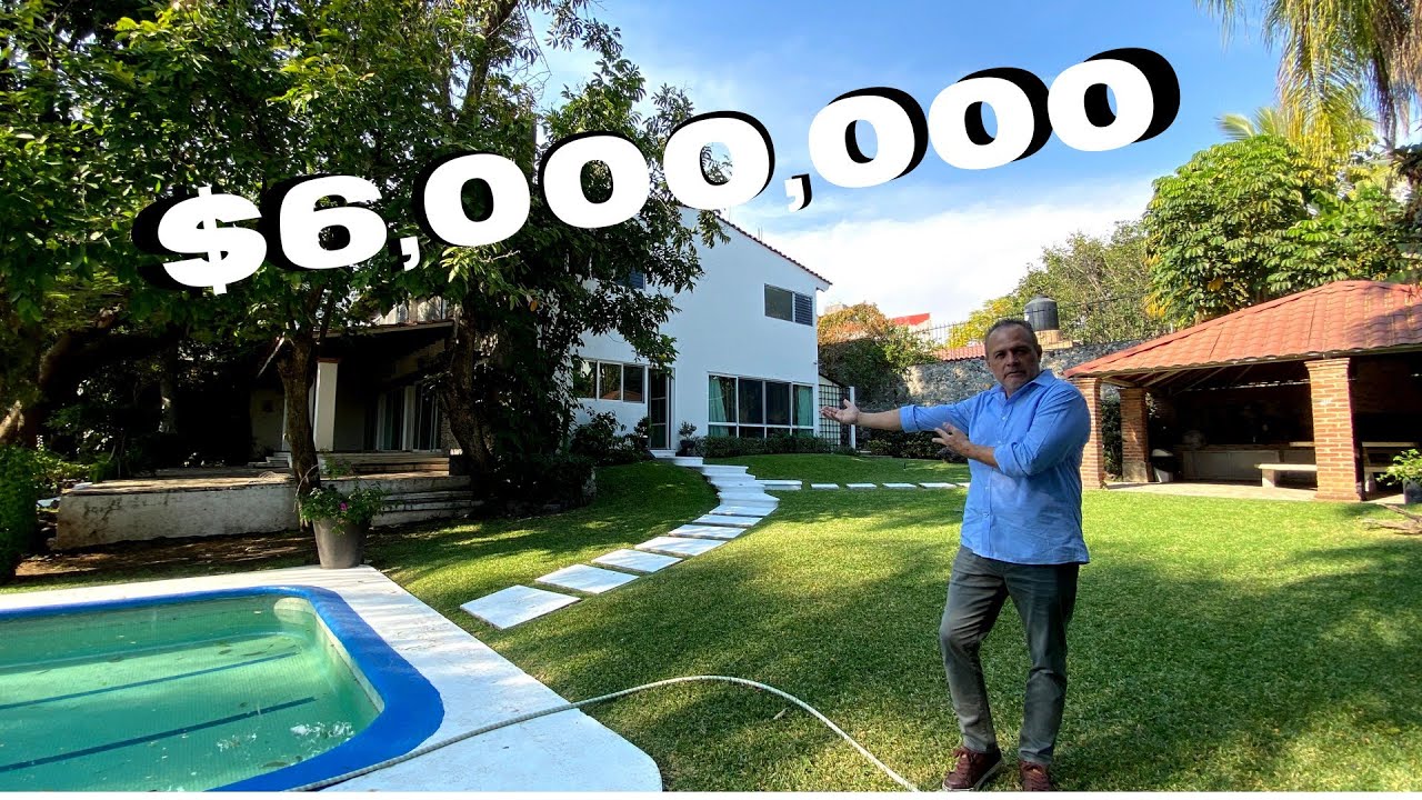 Conocemos la INCREIBLE CASA de  de $6 millones con JARDIN Y ALBRCA  PRIVADA en Brisas de CUERNAVACA