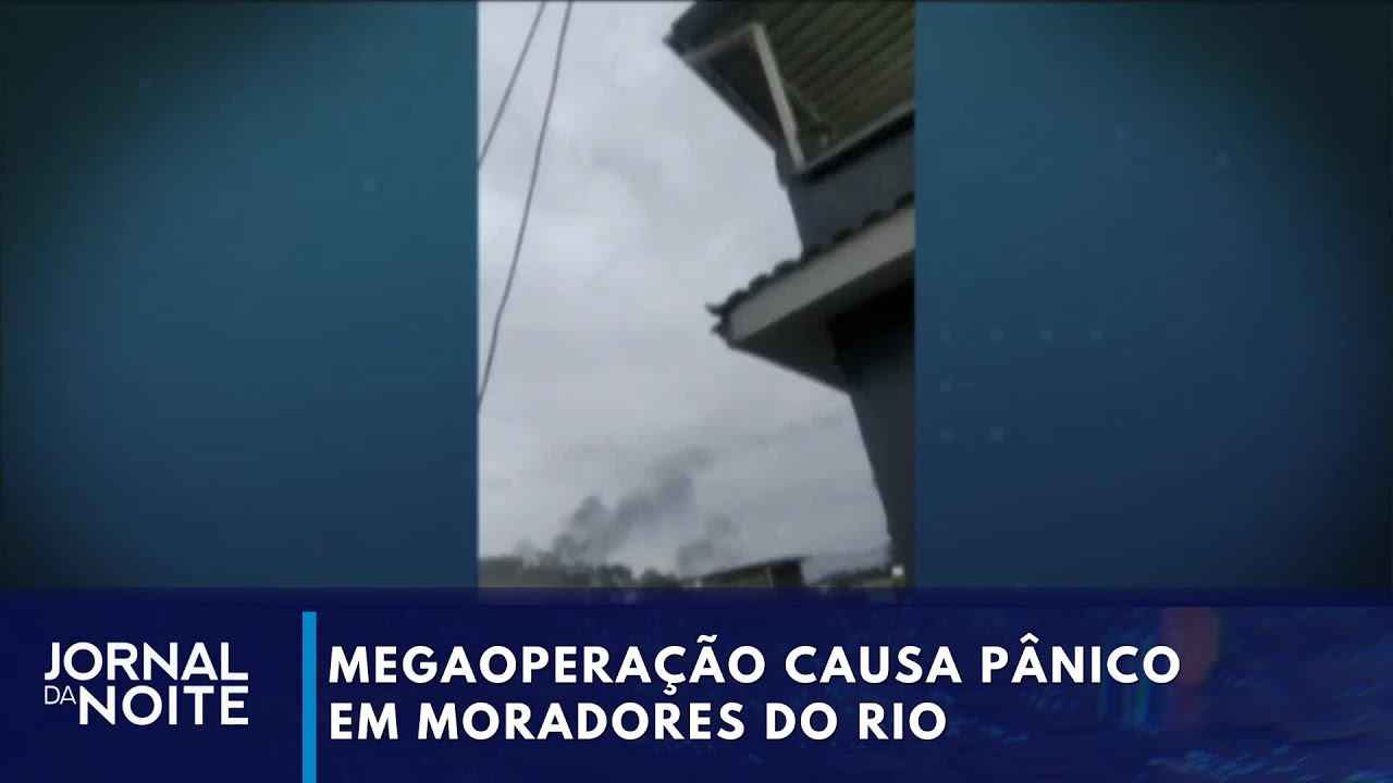Megaopera&ccedil;&atilde;o causa p&acirc;nico em moradores do Rio | Jornal da Noite