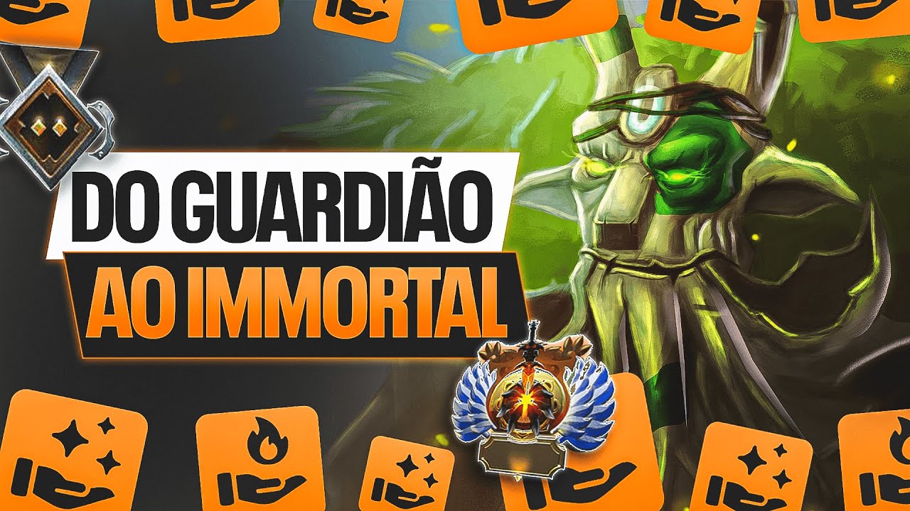 Como Carregar de Suporte 5 no Dota 2 | DESAFIO DO GUARDI&Atilde;O AO IMORTAL | Treant Protector
