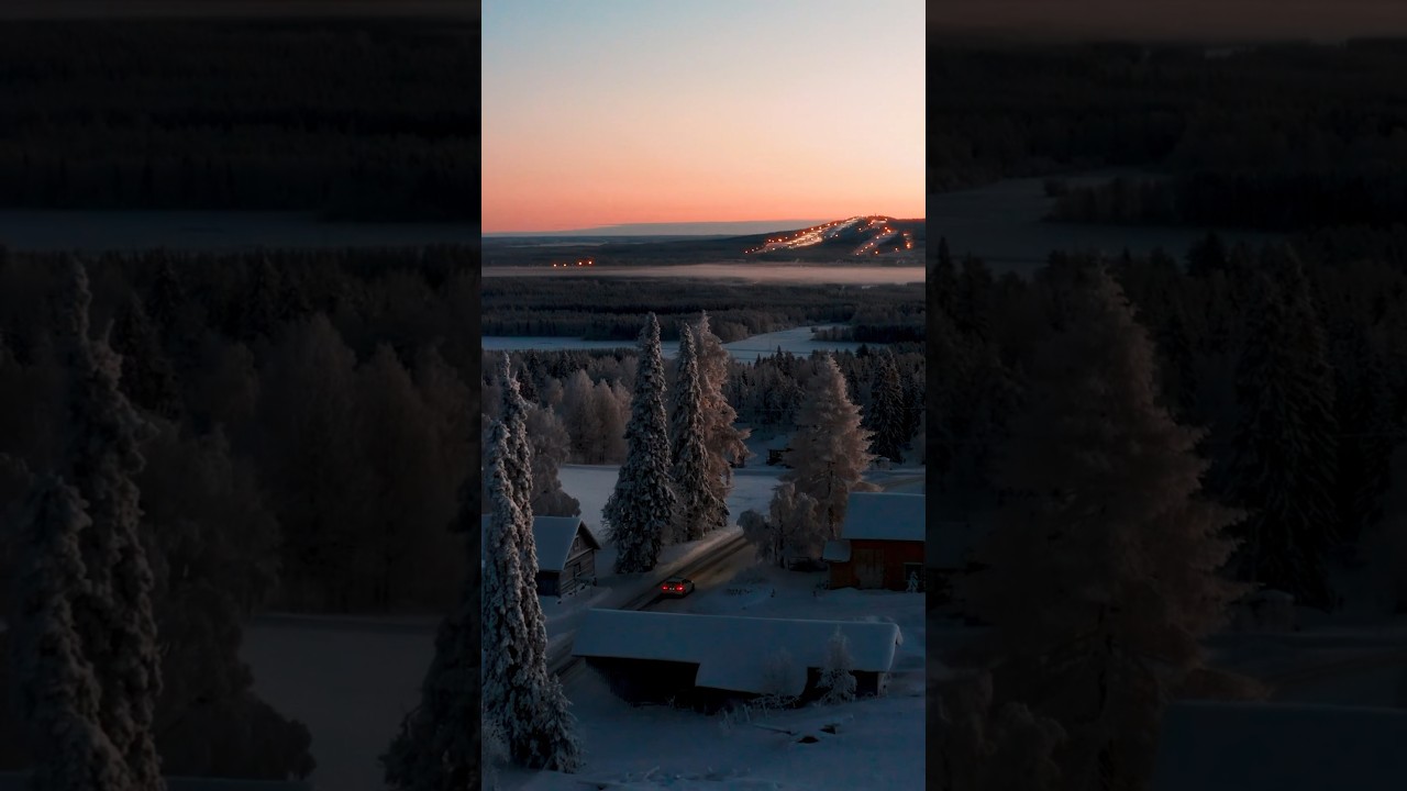 Cozy village #finland #winter