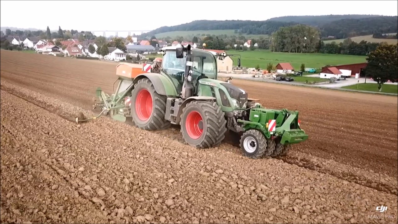 Weizenaussaat - Fendt 718 + Amazone ADP Super / Agrarbetrieb Tegethoff