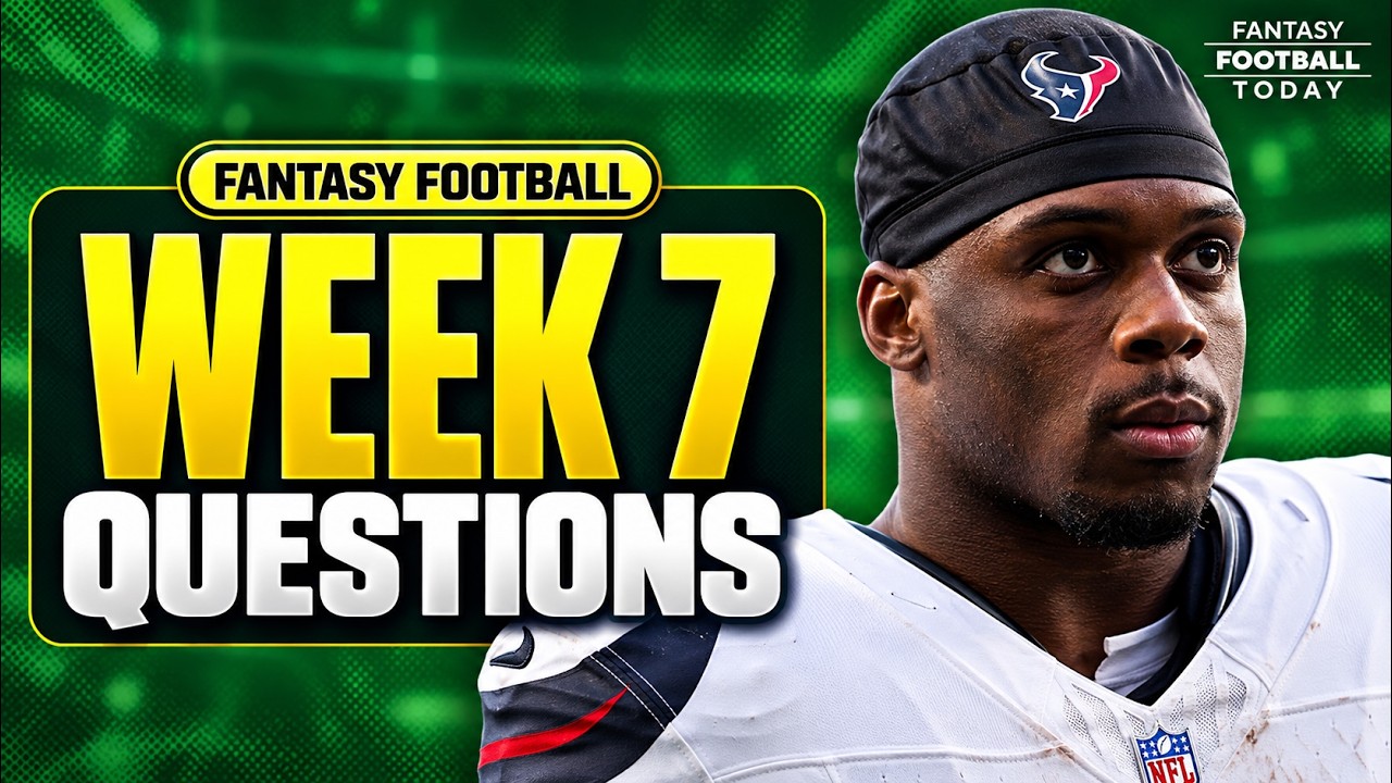 13 QUESTIONS for Week 7! START or SIT Woody Marks, Travis Kelce, Dak Prescott, Jordan Mason, & More!