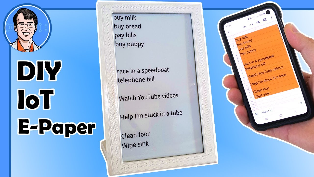 DIY IoT  E-PAPER  Message Board