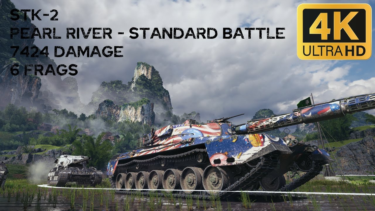 STK-2 7,4k damage 6 frags on Pearl River - World of Tanks