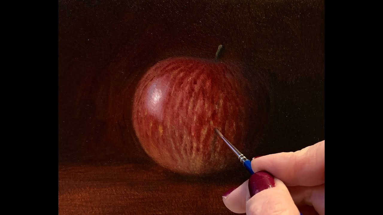 Apple Still Life Oil Painting Demo (Time Lapse) & Arches Oil Painting Paper Review