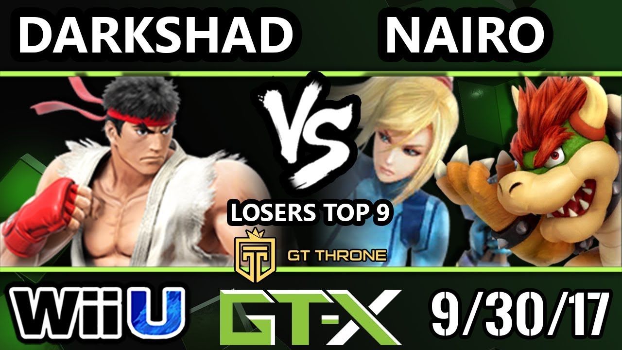 GTX 2017 Smash 4 - E2C | Darkshad (Ryu) vs NRG | Nairo (ZSS, Bowser) - Wii U L.Top 9