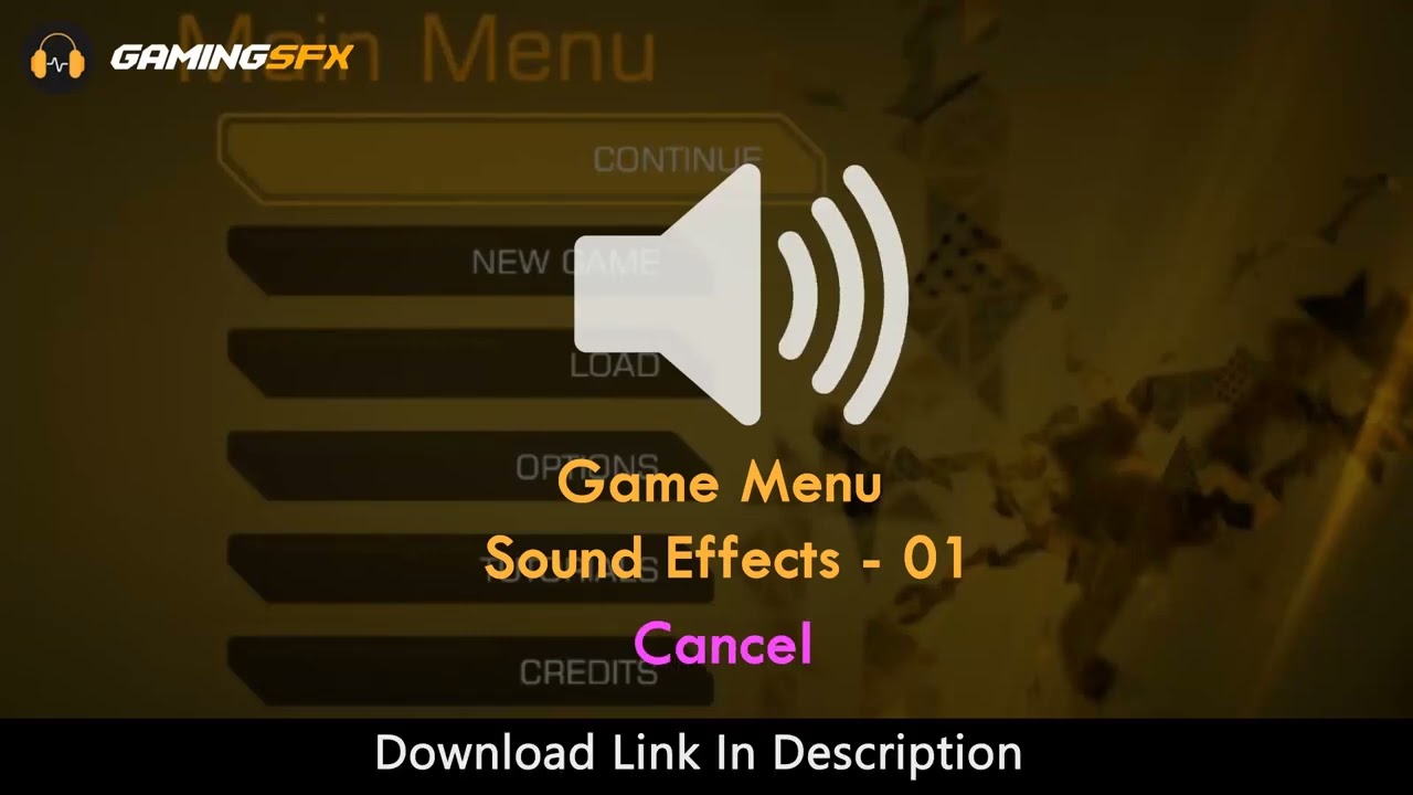 Game Selection Menu Sound Effects - 01 [Copyright Free]