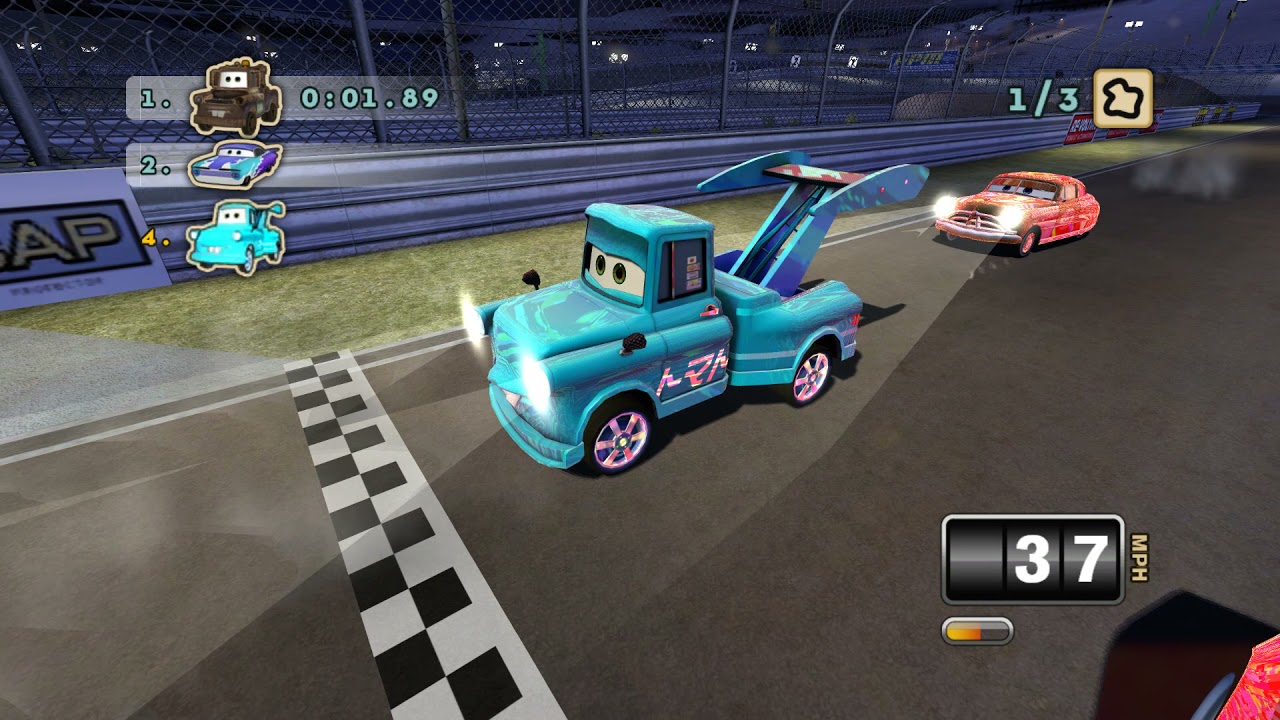 Cars: Mater National X360 Modding | Tokyo Mater and Modified Chick Hicks on Relay Race 4