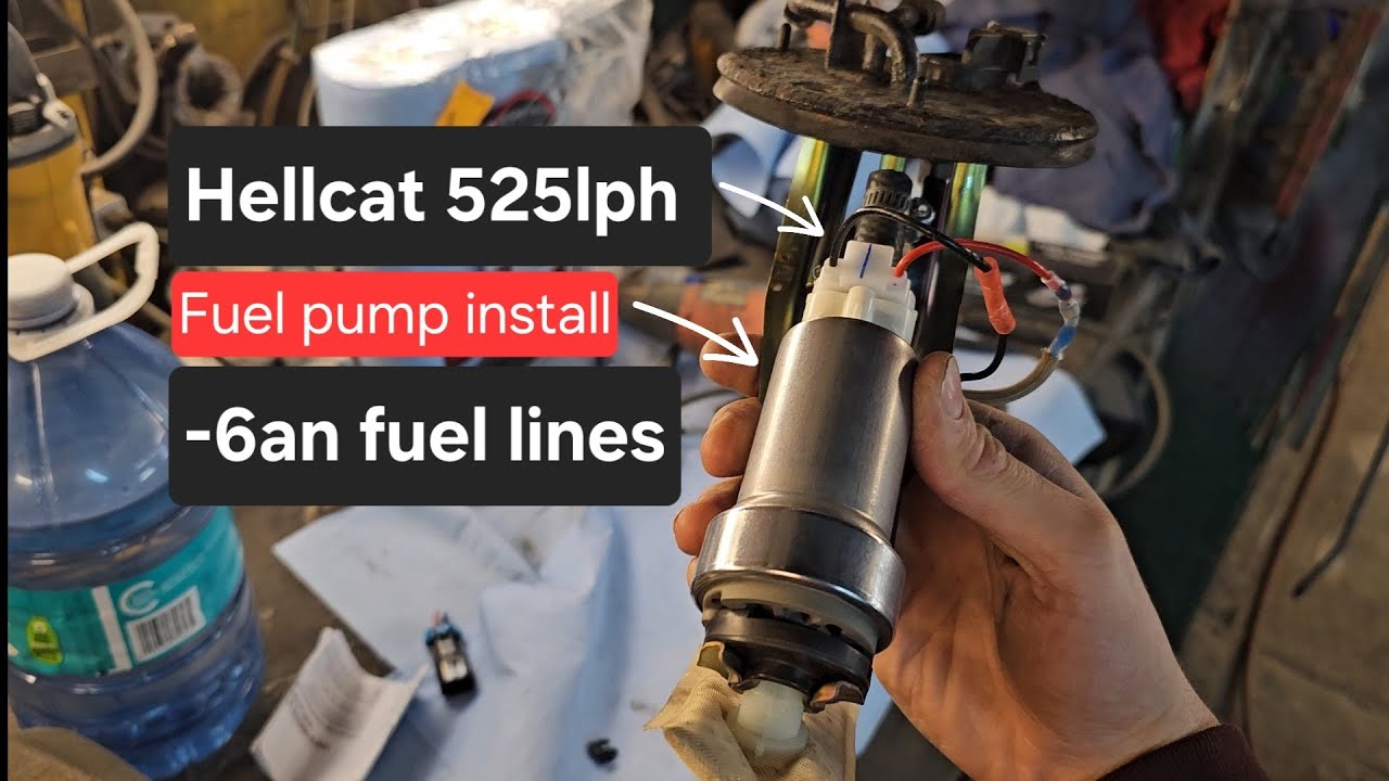 B series vtec turbo build pt 7 - Installing hellcat 525lph fuel pump and -6an fuel lines