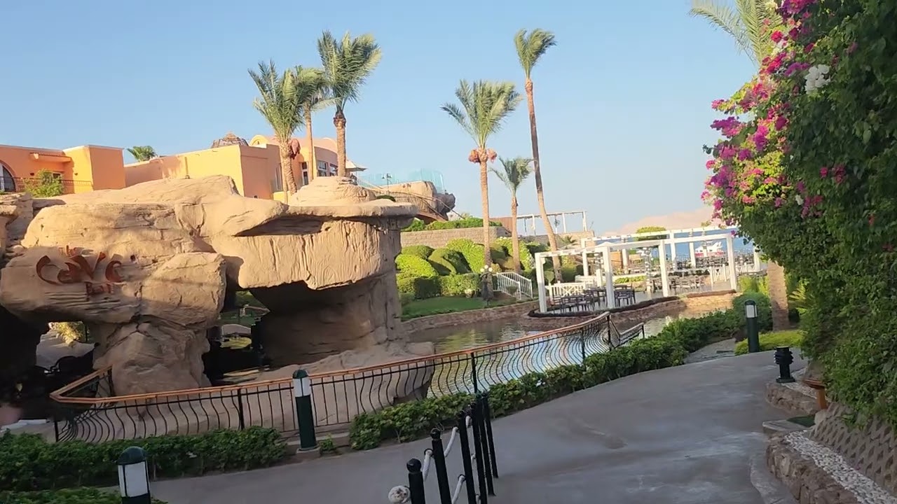 Egypt, Sharm el-Sheikh, Savoy resort, the garden and the White Knight beach