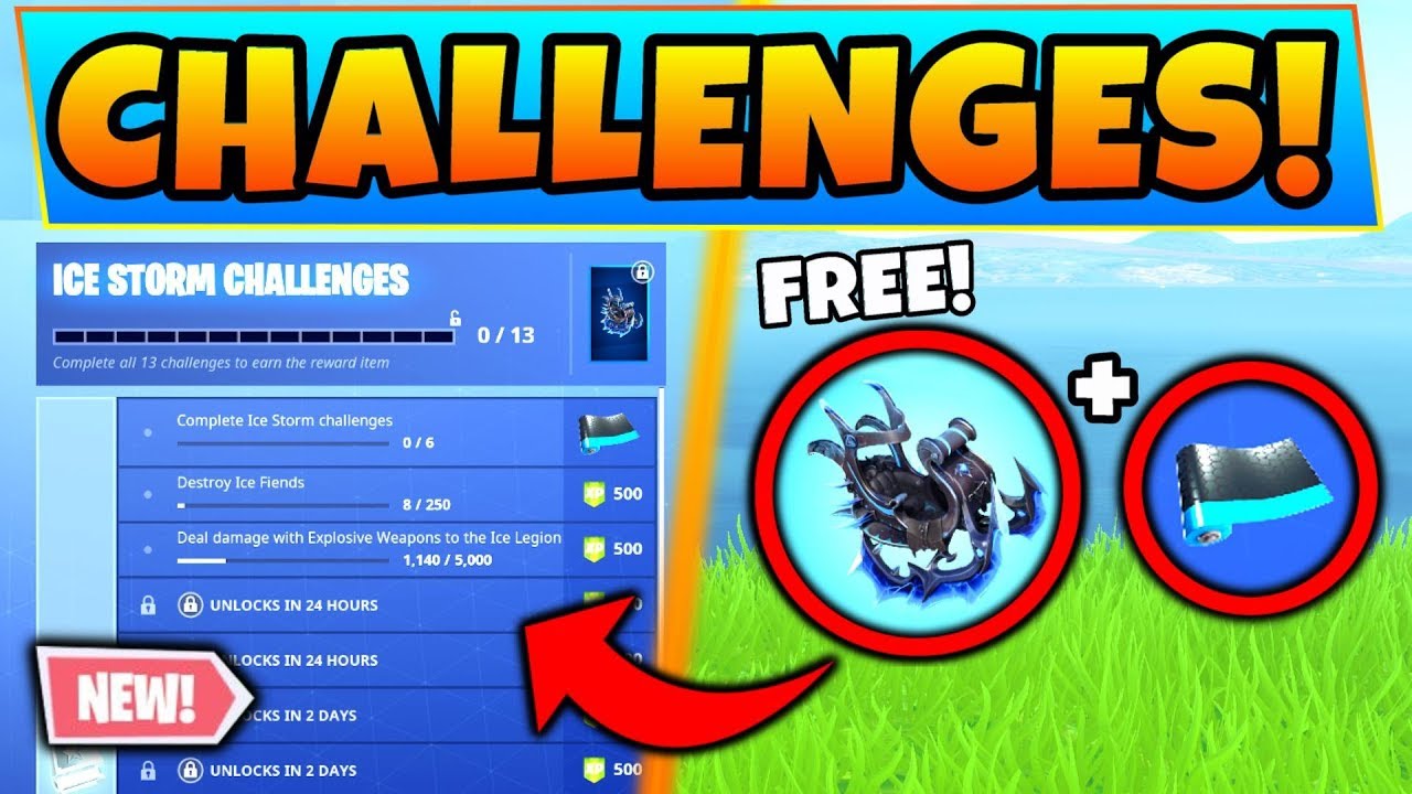 Fortnite ICE STORM CHALLENGES + Event Info and Ice Legion! (Battle Royale Update)