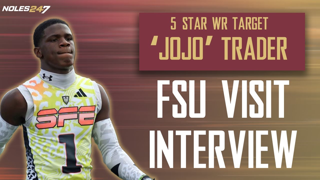 5⭐️ WR Jojo Trader says #FSU has a ‘good chance’ to land his commitment after Saturday visit