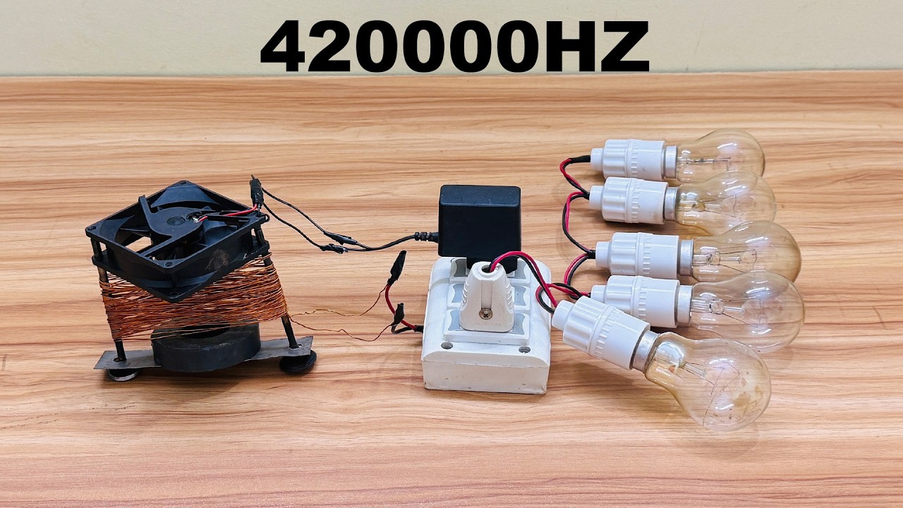 New...How to Make Free Energy 420000HZ 240v AC Big Fan use PVC Wire At Home