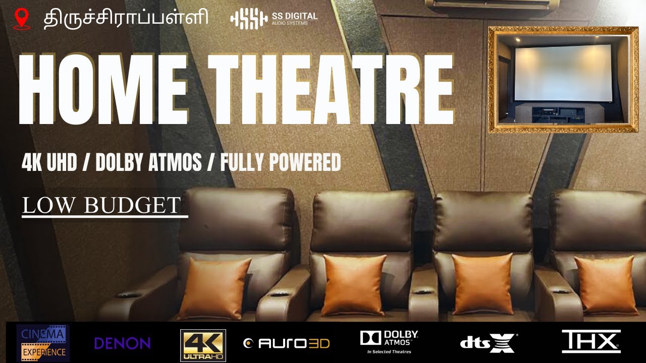 குறைந்த செலவில் ஆச்சரியமான Home Theater! | 4K UHD | Dolby Atmos | Tiruchirappalli | SS Digital