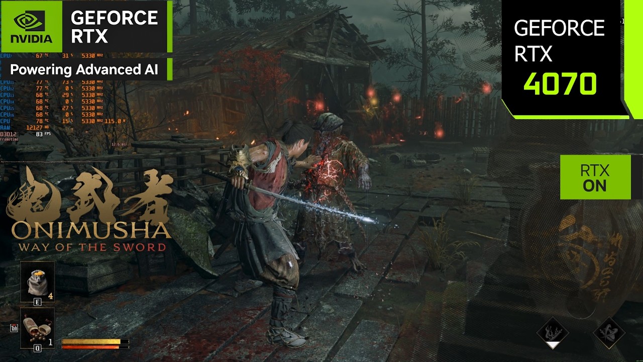Onimusha Way of the Sword | RTX 4070 4K, 1440p, 1080p DLSS 4.5 Frame Generation | PC Performance