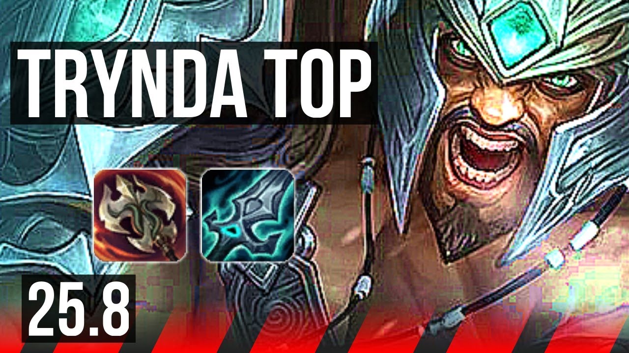 TRYNDAMERE vs DARIUS (TOP) | 70% winrate, 7 solo kills, Legendary | KR Master | 25.8