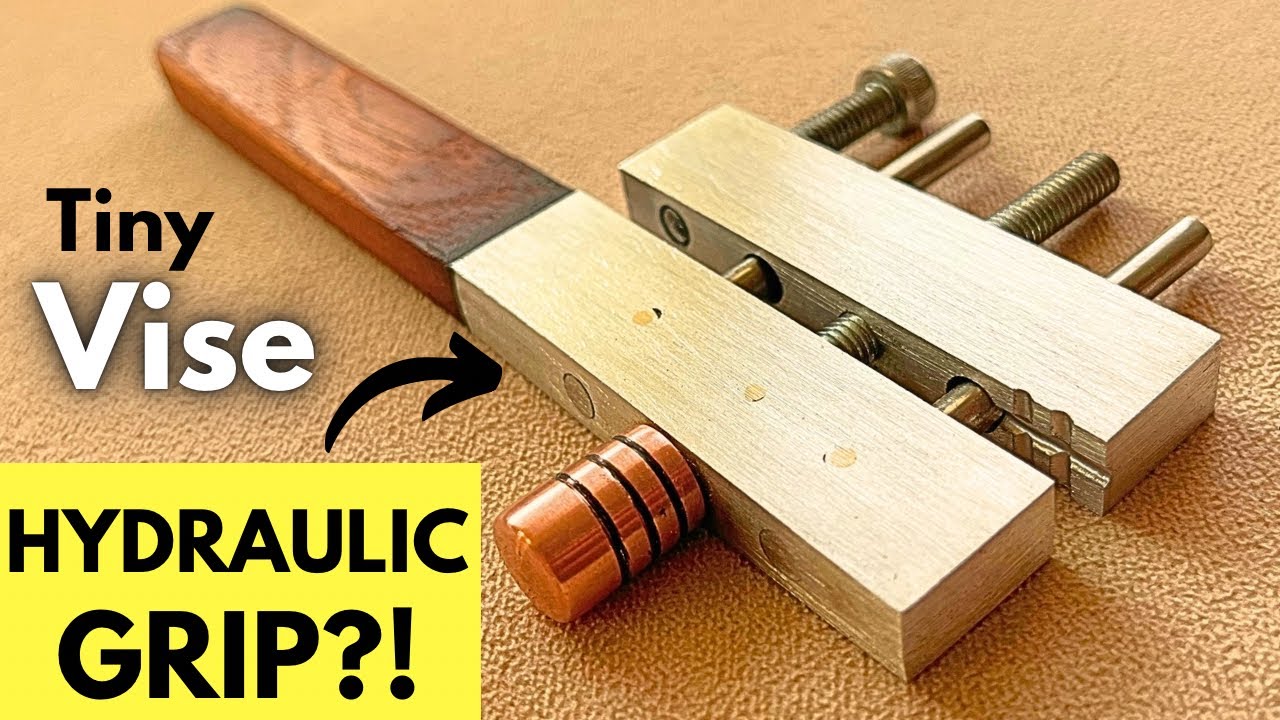 Why Does This Tiny Vise Grip Like a Hydraulic Press?! #vise #diytools #handmade