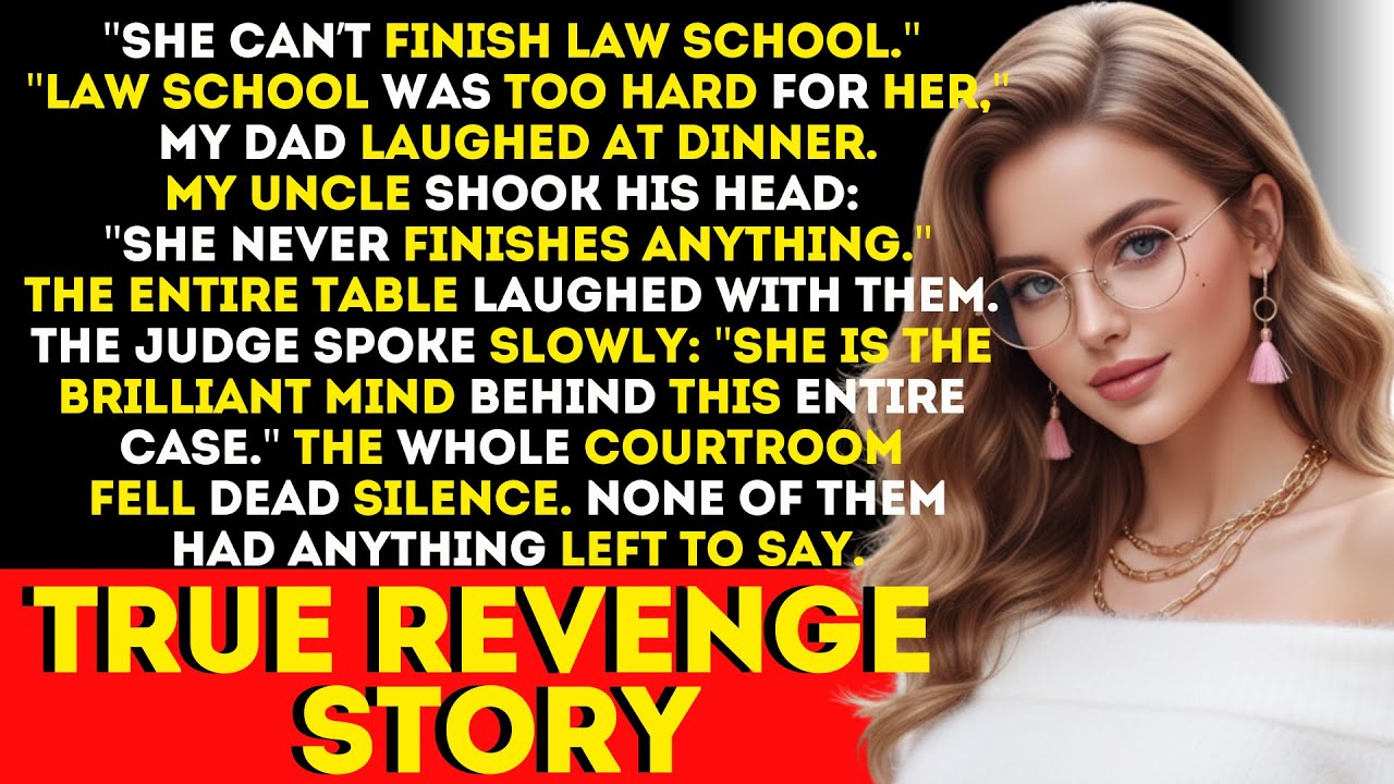 My dad mocked, ‘she’ll never graduate Law’ at Gala dinner — then the Judge called me a legal genius.